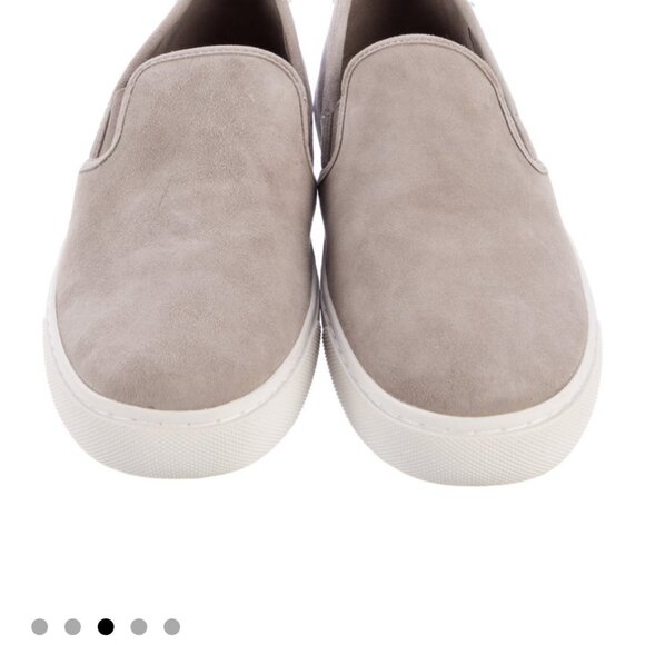 Tory Burch Suede Sneaker Flat Jesse Slip On- French Gray 7.5 - Picture 2 of 10